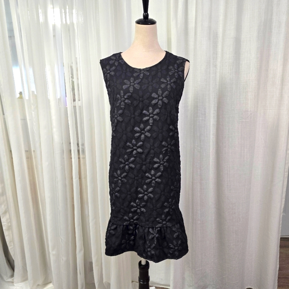 2/$30 NWT Soly Hux Black Mini Dress Plus Size XXL Monochrome Daisy Embossing